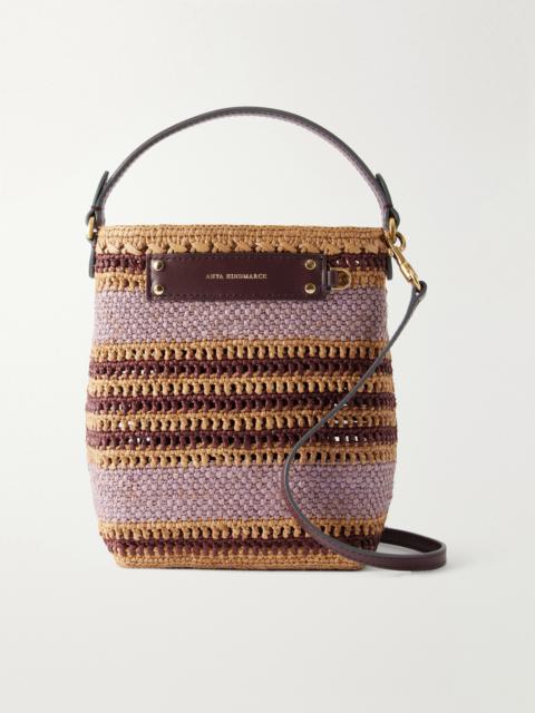 Anya Hindmarch Striped Raffia Cross Body Bag