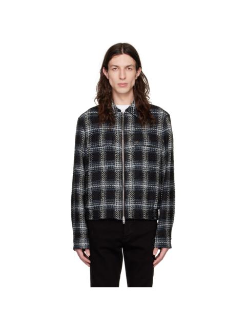 AMIRI Black & White Shadow Plaid Jacket
