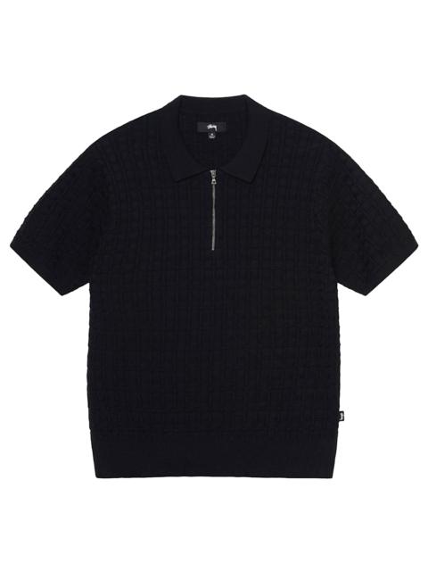 HALF ZIP POLO SWEATER