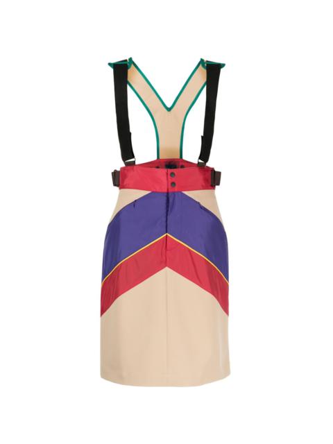 Kolor colour-block dungaree dress