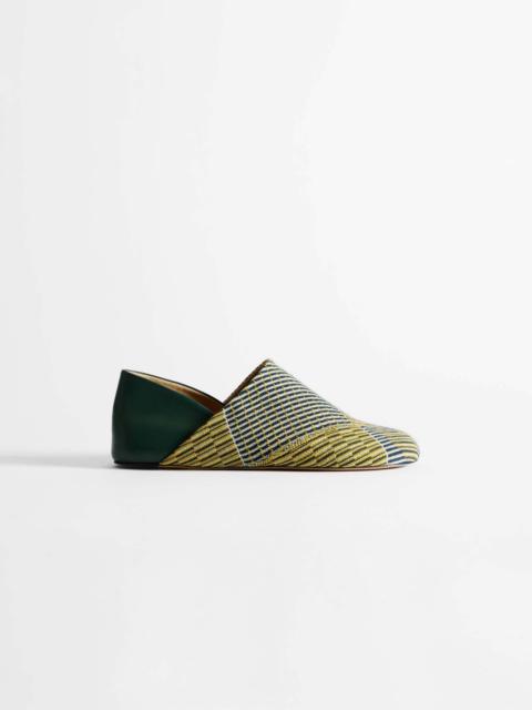 JW Anderson WOMENS SLIPPER MULES IN YELLOW-MULTI
