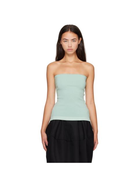 JACQUEMUS Green 'The Sera knit' Tube Top