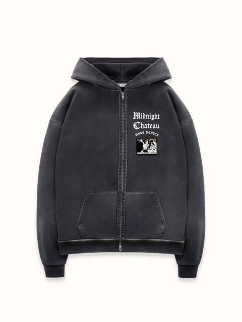 DUKE + DEXTER MC Washed Black Zip Hoodie