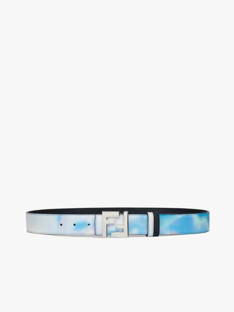 FENDI Light blue leather belt