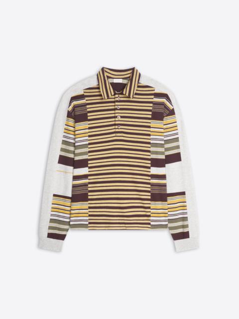 Dries Van Noten STRIPED COTTON POLO