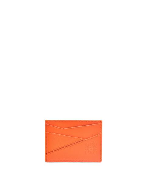 Puzzle plain cardholder in diamond calfskin