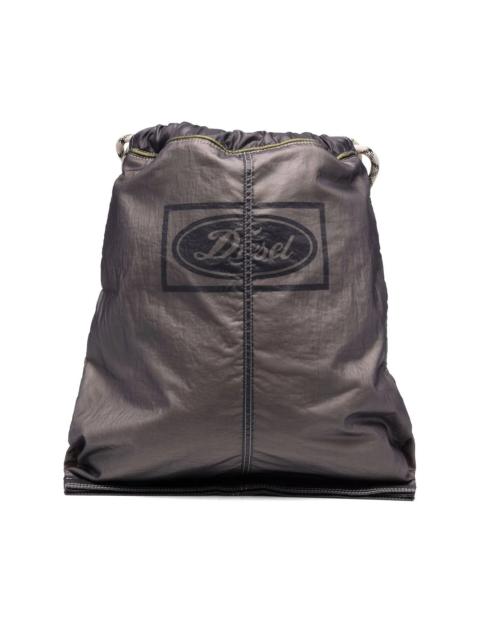 Diesel logo-print drawstring backpack