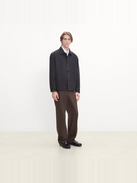 Theory Shirt Jacket in Knit Twill