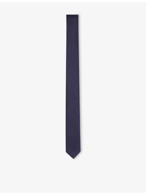 The Kooples Jacquard-skull silk tie