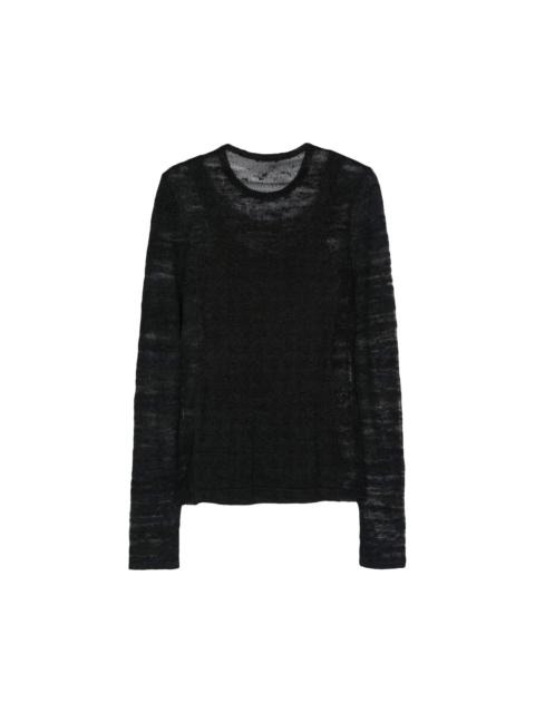 Ann Demeulemeester Marten Ghost Long-Sleeve Top 'Black'