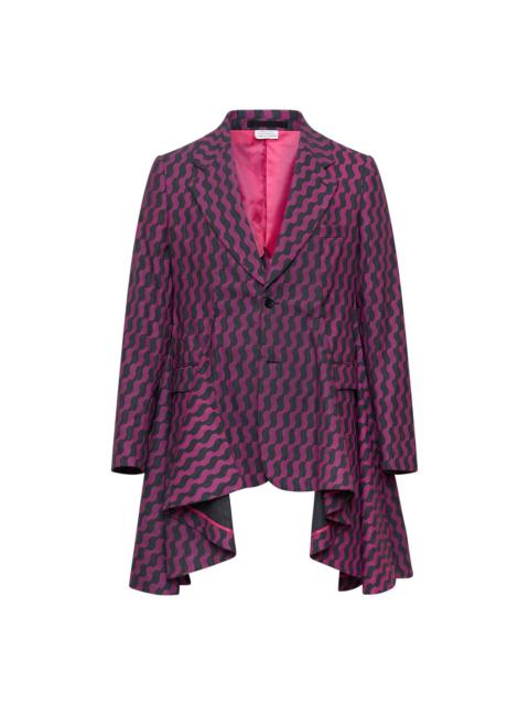 Comme des Garçons Homme Plus Wavy Striped Tailored Jacket