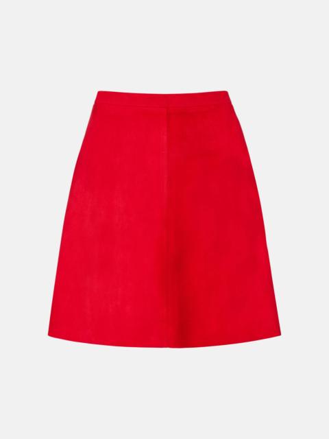 STOULS Lucie 22 suede miniskirt