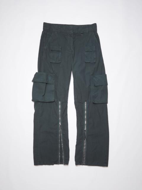 Acne Studios Zippered trousers - Charcoal Grey