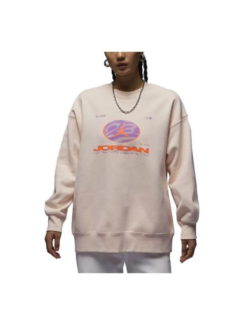 Jordan (WMNS) Air Jordan Fearless Fleece Sweatshirt Asia Sizing 'Orange Pink' FV4021-823