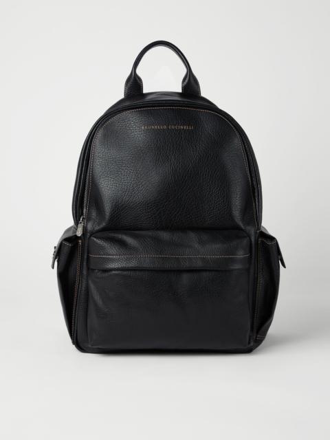 Brunello Cucinelli Grained calfskin travel backpack
