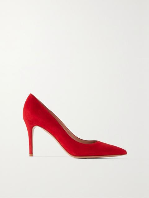 Gianvito Rossi Gianvito 85 suede pumps Red