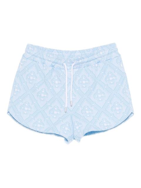 CASABLANCA drawstring pattern shorts