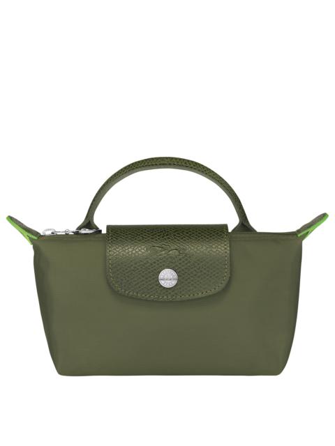 Longchamp Le Pliage Green Pouch with handle Forest - Recycled canvas