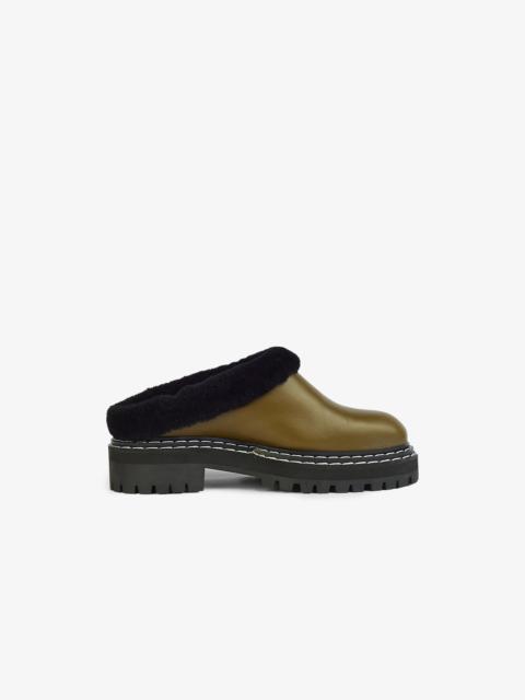 Proenza Schouler Lug Sole Shearling Mules