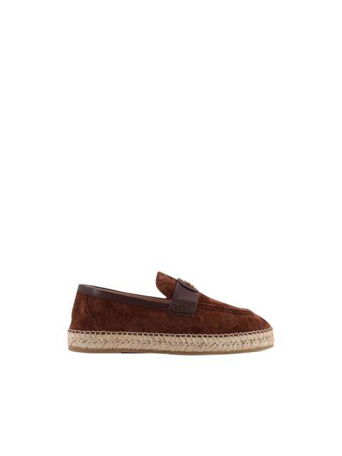 Valentino logo-plaque flat espadrilles