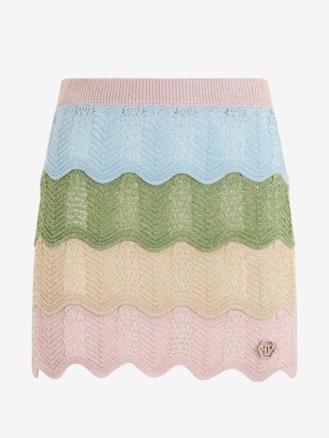 PHILIPP PLEIN mini wave skirt