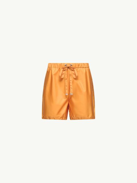 Moncler Logo Patch Taffeta Shorts