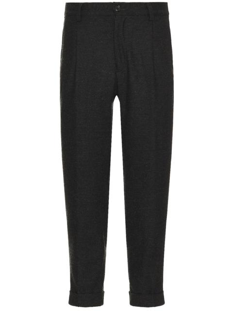 Pleat Wool Cashmere Pant