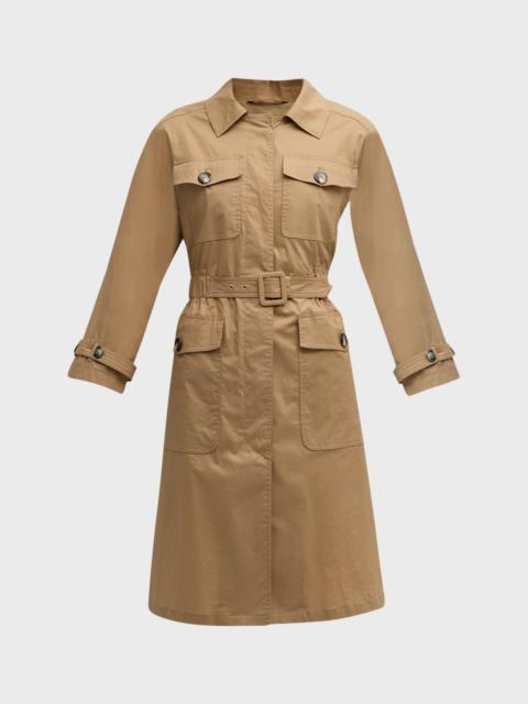 Herno Cotton Stretch Patch Pocket Trench Coat