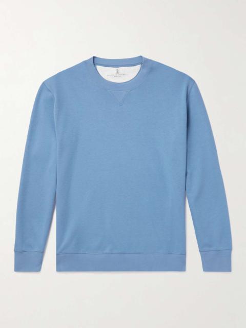 Cotton-Blend Jersey Sweatshirt