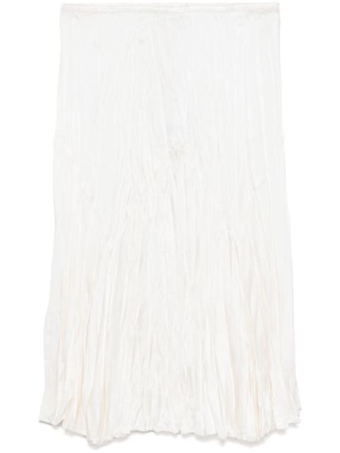 MICHAEL KORS COLLECTION satin charmeuse midi skirt