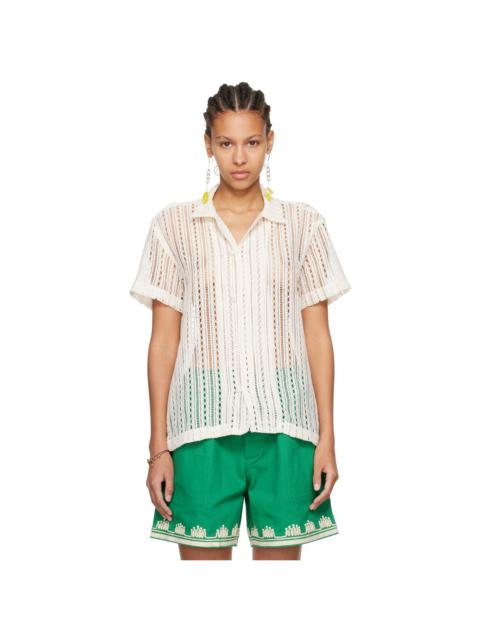 BODE Off-White Meandering Shirt