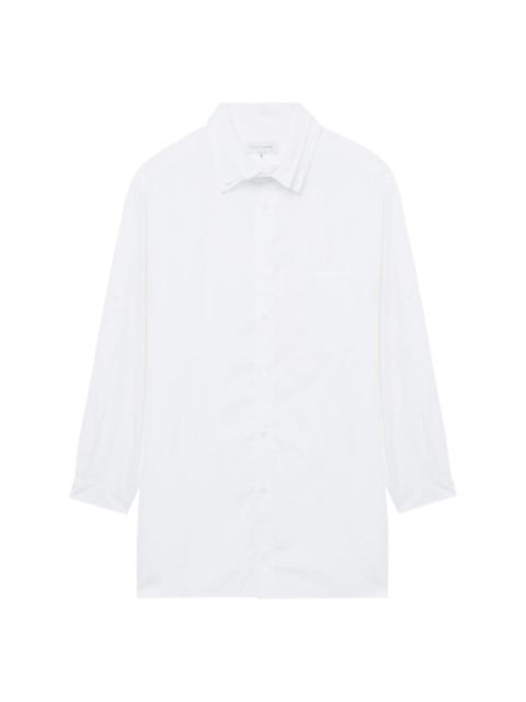 Yohji Yamamoto layered-collar cotton shirt