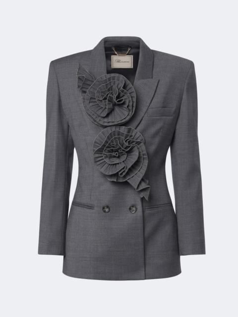 Blumarine Floral-appliqué blazer