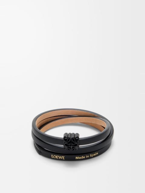 Loewe Anagram Bombé twist bracelet in calfskin