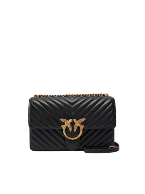 PINKO quilted chevron love bag