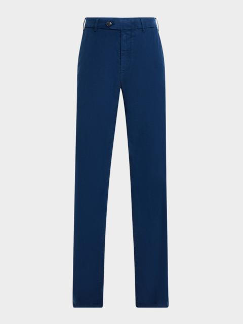 Canali Men's Straight Flat-Front Pants