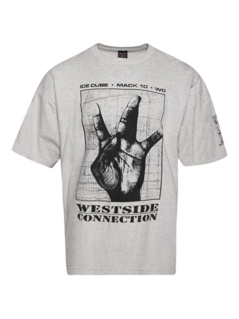EARTHLING VIP hand-graphic westside connection t-shirt