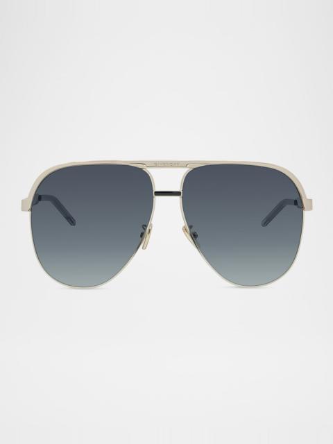 Givenchy GV40117UW Aviator Metal Sunglasses