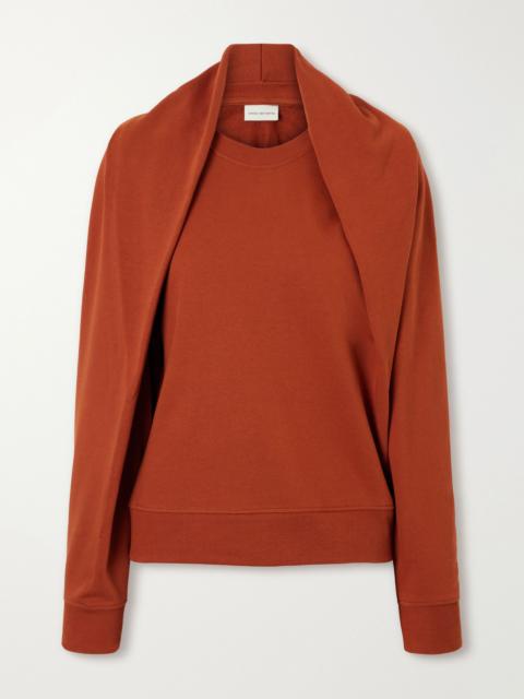 Dries Van Noten Draped Cotton-jersey Sweatshirt