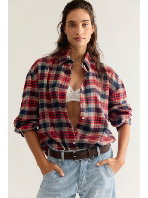 FREE PEOPLE Everyday Plaid Button Down Top