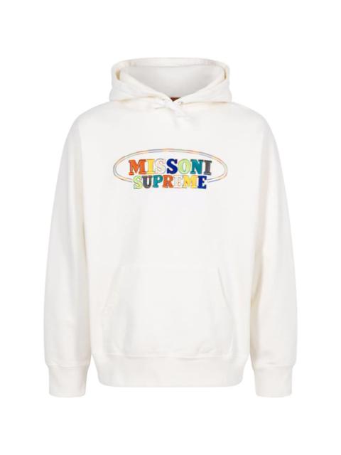 Supreme x Missoni logo-embroidered hoodie "FW21"