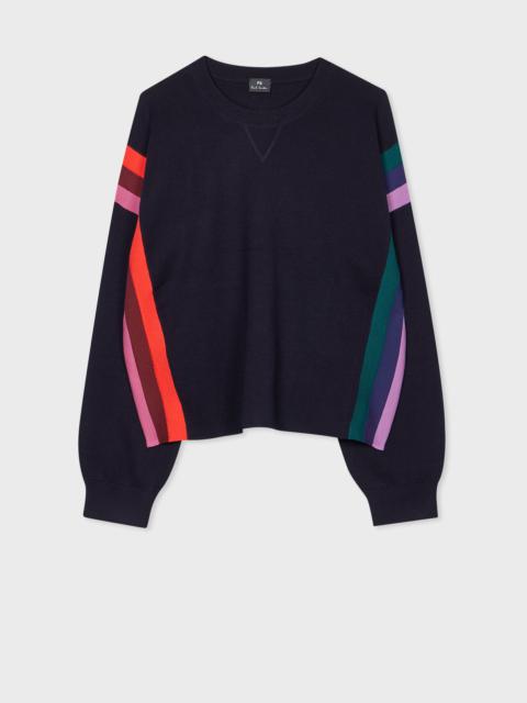 Paul Smith Women's Navy Knitted Crew Neck Sweater