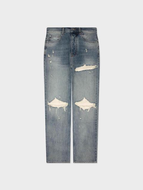AMIRI SUEDE STRAIGHT MX1 JEAN - INDIGO