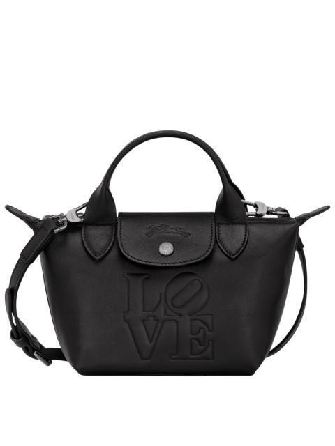 Longchamp x Robert Indiana XS Handbag Black - Leather