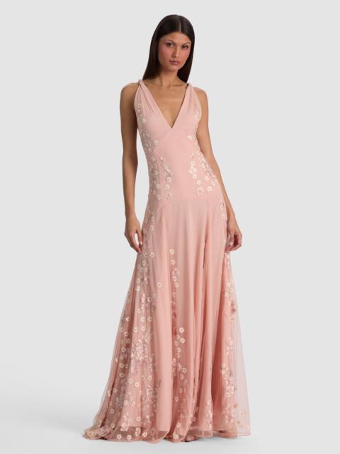 Alice + Olivia ANDRINA EMBELLISHED GOWN