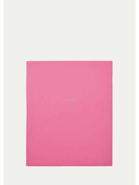 Smythson Portobello 2027 Weekly Vertical Journal in Panama Leather