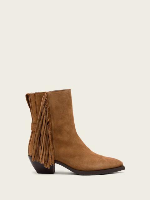 ALLSAINTS BAZELY FRINGE BOOTS