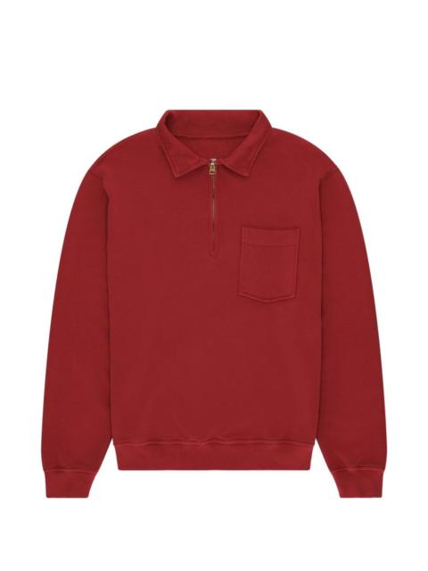 FORTELA Yale zip-up chest-pocket sweatshirt