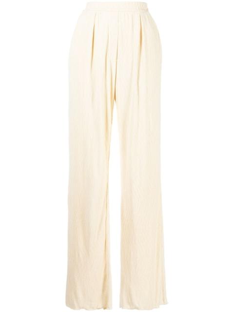 SIMKHAI plissÃ© straight-leg trousers