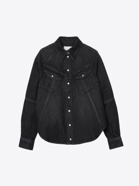 3.1 Phillip Lim Dyed Denim Utility Shirt